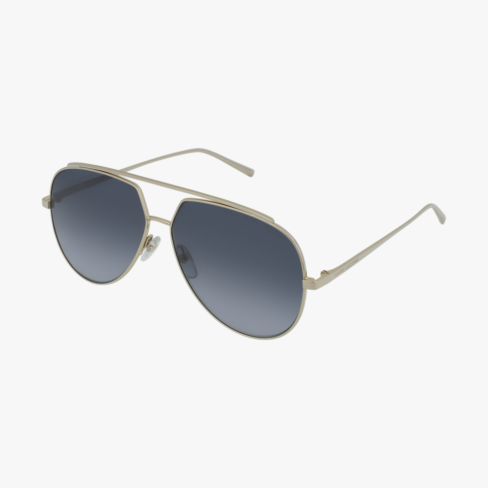 Lunettes de soleil femme MARC 455/S dorée - Vue de 3/4