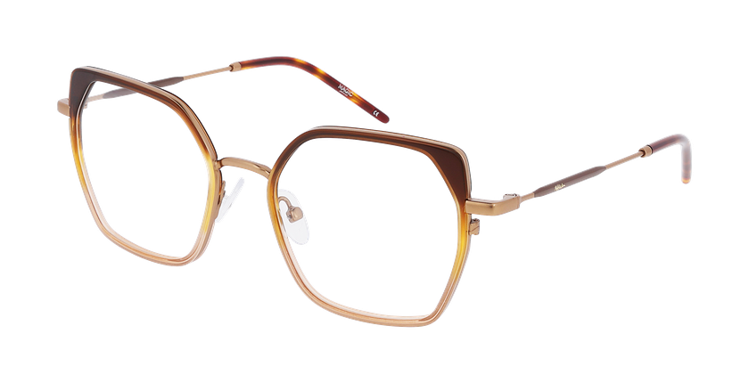 Lunettes de vue femme MAGIC222 marron/dorée - Vue de face