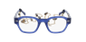 LUNETTES DE VUE femme AUTHENTIQUE bleu/violet