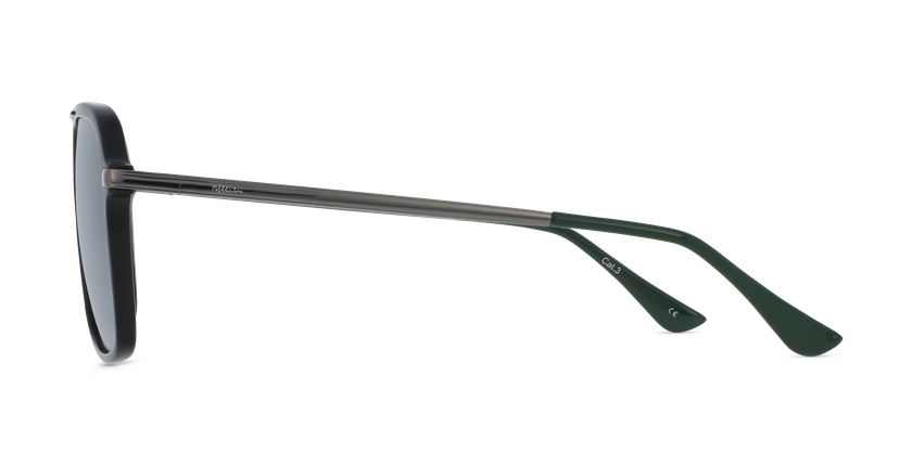 LUNETTES DE SOLEIL homme ILLAS noir/vert - Vue de face