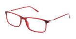 Lunettes de vue homme HAROLD rouge - Vue de face