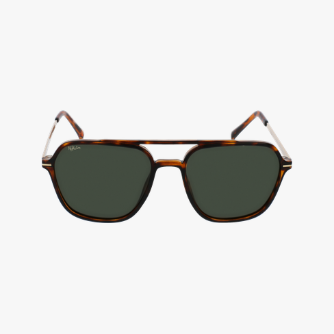 Lunettes de soleil homme IKER écaille/dorée Vue de face