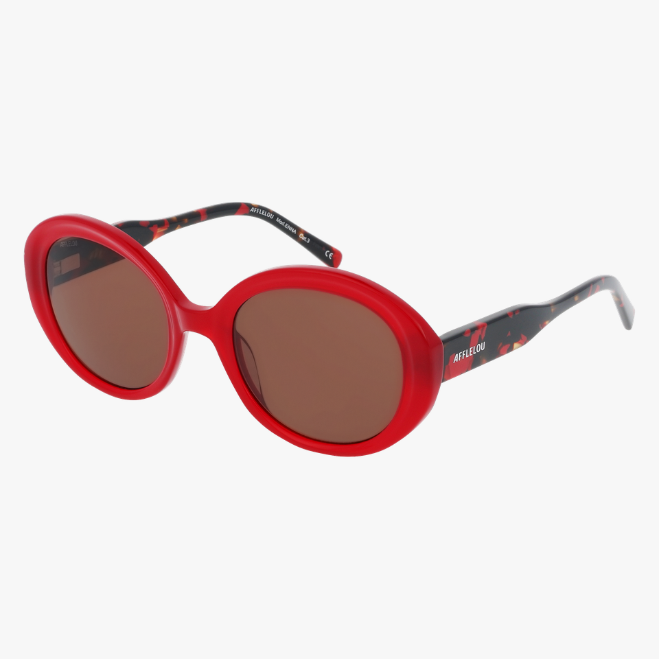 Lunettes de soleil femme ENNA rouge - Vue de face