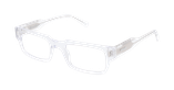 Lunettes de vue homme CARACTÈRES AMBITIEUX blanc - Vue de face