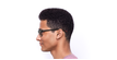 LUNETTES DE VUE homme MAGIC 62 noir/rouge - Vue de côté