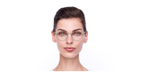 Lunettes de vue femme GU2868 beige - Vue de face