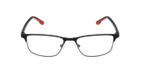 Lunettes de vue homme AYDAN noir/rouge - Vue de face