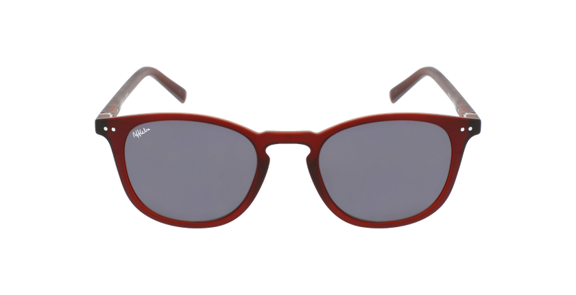 Lunettes de vue FORTY solaire Bordeaux +1.00 rouge - Vue de face