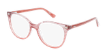 Lunettes de vue enfant MAGIC 148 rose/dorée - Vue de face