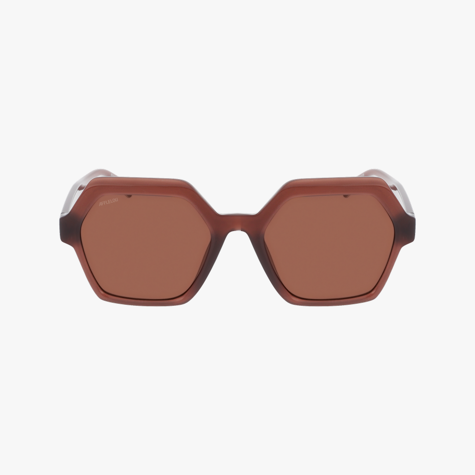 Lunettes de soleil femme DINA marron - Vue de face