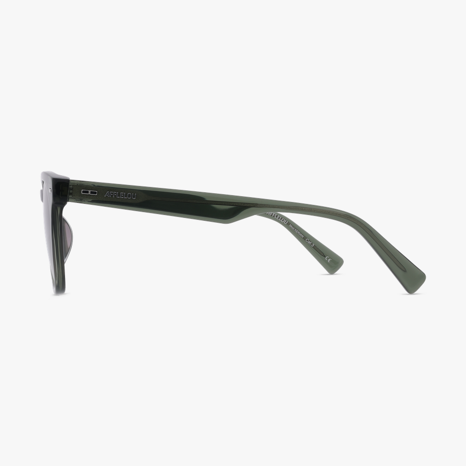 Lunettes de soleil homme KERIAN vert - Vue de face