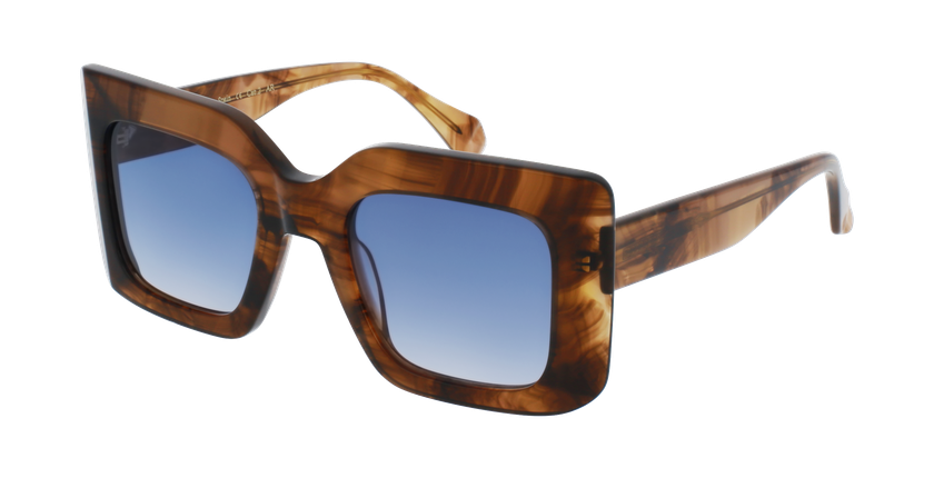LUNETTES DE SOLEIL femme DOROTHEA 6790 marron - Vue de face