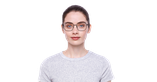 Lunettes de vue femme RZERO41 rouge - Vue de face