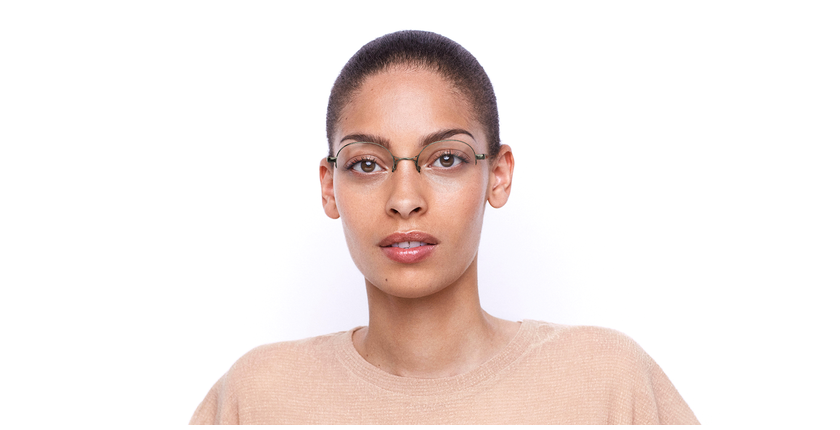 Lunettes de vue femme MAGIC 168 dorée - Vue de face