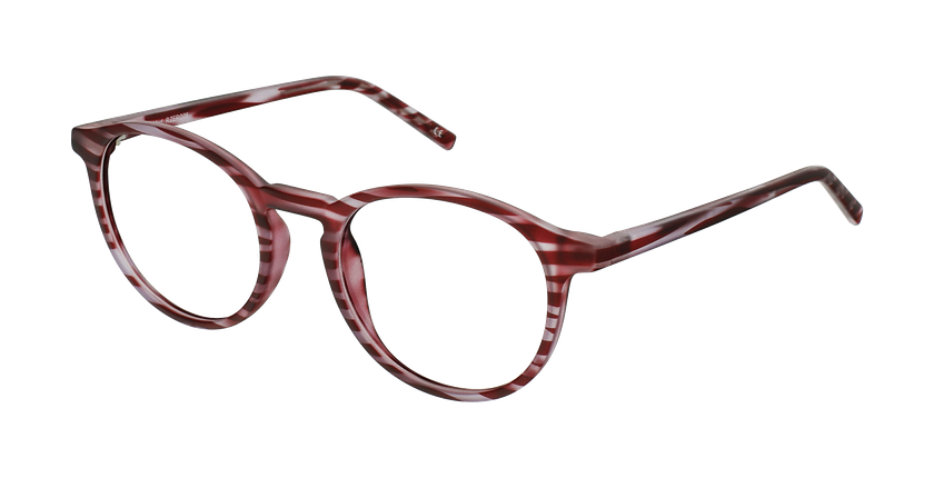 Lunettes de vue enfant RZERO26 rouge marbré - Vue de face