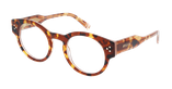 Lunettes de vue femme CARACTÈRES FIDÈLE écaille/rouge - Vue de face