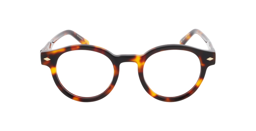 Lunettes de vue femme CARACTÈRES DISCRÈTE écaille - Vue de face
