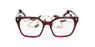 LUNETTES DE VUE femme EFFRONTEE rouge marbré