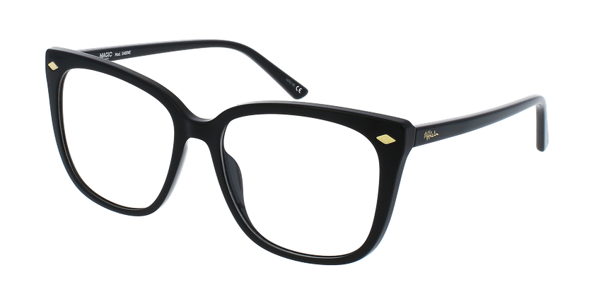 Lunettes de vue femme MAGIC SABINE noir - Vue de face