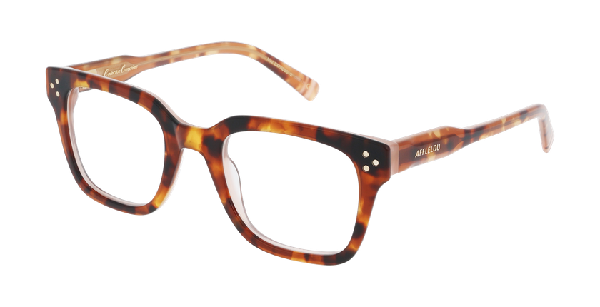 Lunettes de vue femme CARACTÈRES EXPRESSIVE écaille/rouge - Vue de face