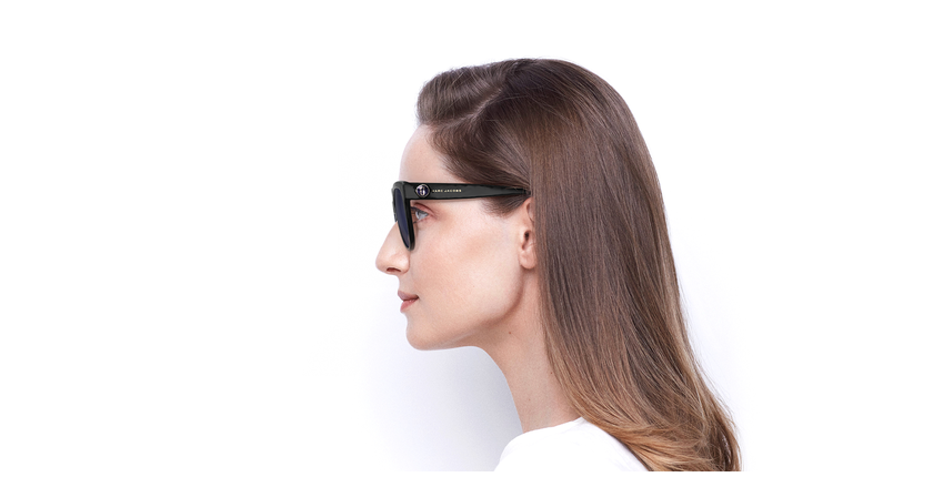 LUNETTES DE SOLEIL femme MARC 378/S noir - Vue de côté