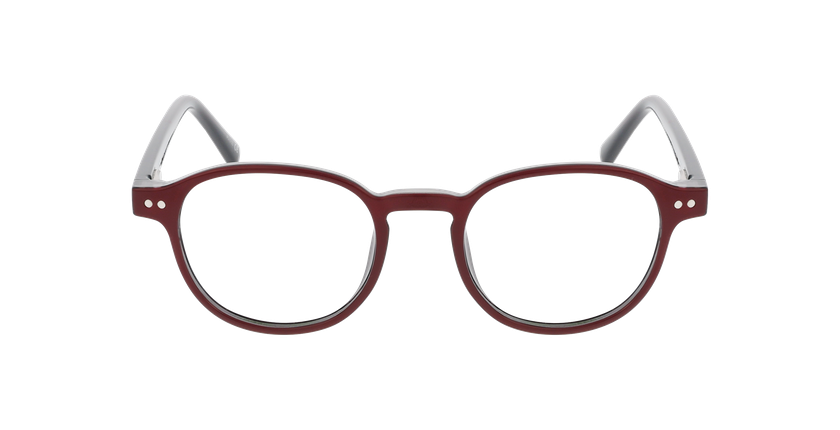 Lunettes de vue enfant MARCELIN rouge/noir - Vue de face