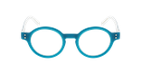 Lunettes de vue femme CARACTÈRES POÉTIQUE bleu - Vue de face