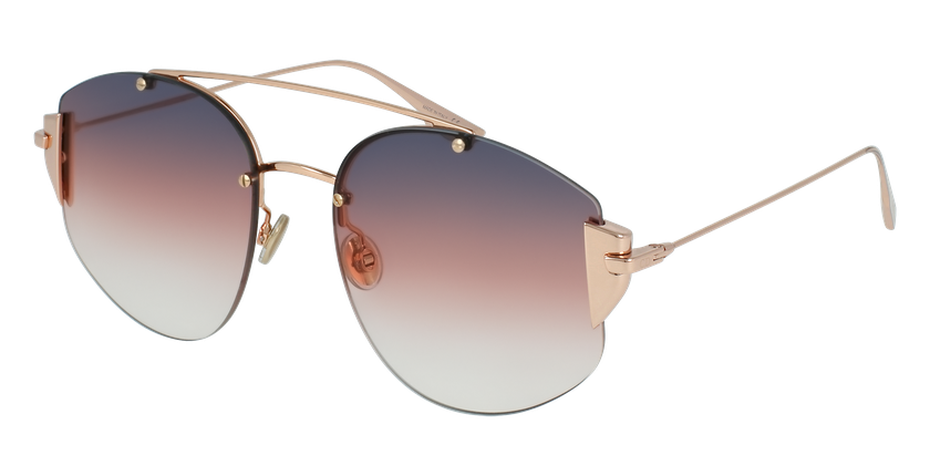 LUNETTES DE SOLEIL femme DIORSTRONGER doré - vue de 3/4