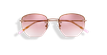 LUNETTES DE SOLEIL femme JENNA rose/doré - Vue de face