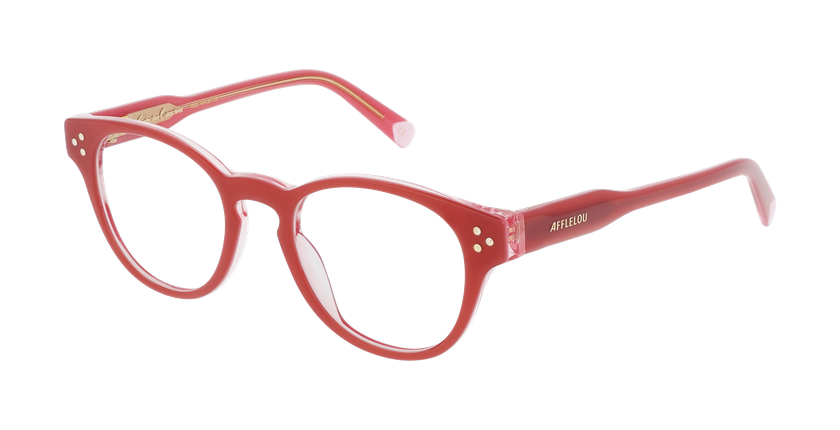 Lunettes de vue femme CARACTÈRES PIPLETTE rose - Vue de face