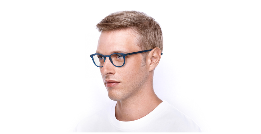 LUNETTES DE VUE BLUE BLOCK 1 MIXTE bleu - vue de 3/4