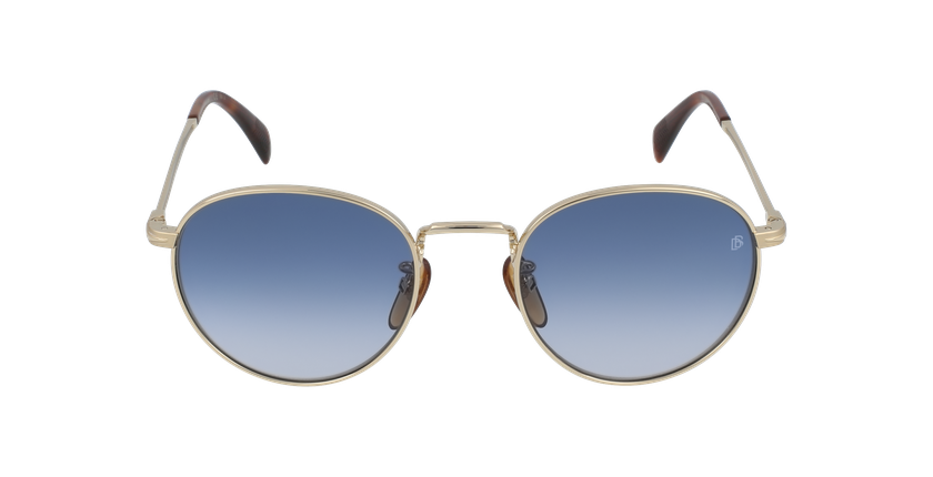 LUNETTES DE SOLEIL homme DB 1005/S doré/bleu / gris - Vue de face