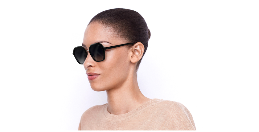 LUNETTES DE SOLEIL femme GU7557 noir - vue de 3/4