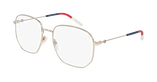 LUNETTES DE VUE femme GG0396O doré/doré - vue de 3/4