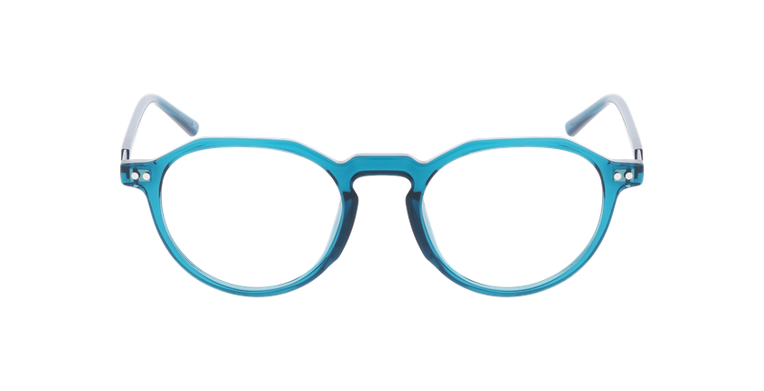 Lunettes de vue homme CELESTIN bleu/blanc - Vue de face