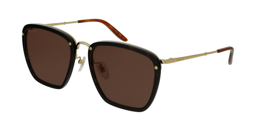 LUNETTES DE SOLEIL homme GG673S marron - vue de 3/4