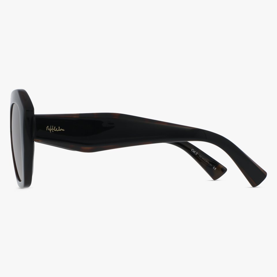 Lunettes de soleil femme NAIFARU écaille/noir - Vue de face