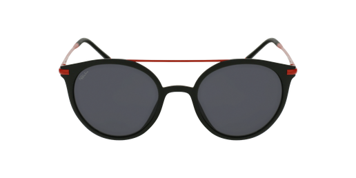 LUNETTES DE SOLEIL homme SAKY POLARIZED noir/rouge Vue de face