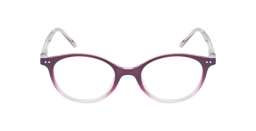 Lunettes de vue enfant ISALINE violet/rose - Vue de face