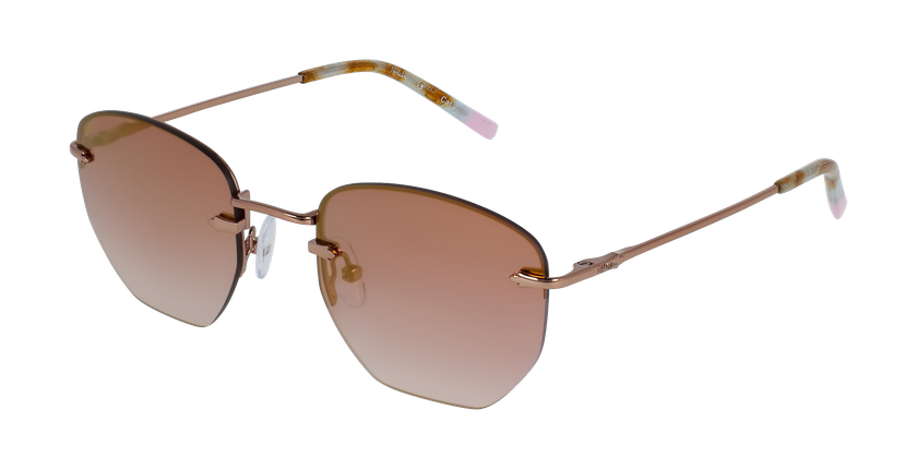 LUNETTES DE SOLEIL femme JENNA rose/doré - Vue de face