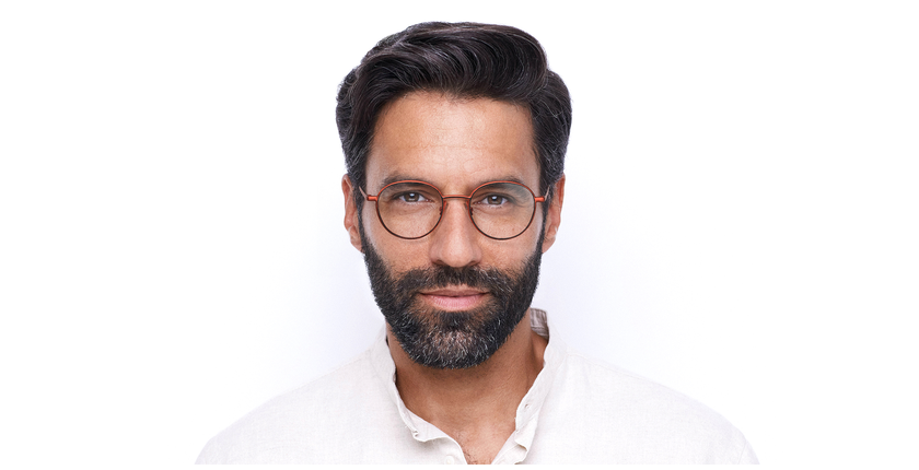 LUNETTES DE VUE homme MAGIC 155 orange/marron - Vue de face