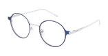 Lunettes de vue homme MAGIC315 bleu/argenté - Vue de face