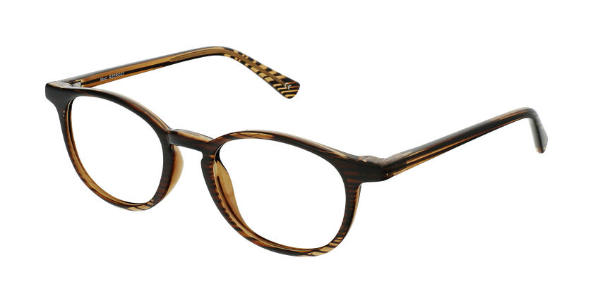 LUNETTES DE VUE enfant RZERO22 marron/marron marbré - Vue de face