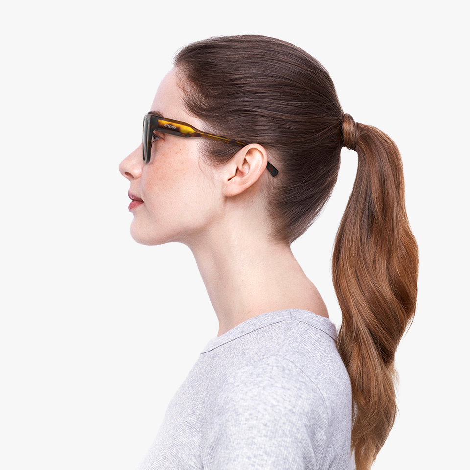 Lunettes de soleil SUBTIL écaille - Vue de face