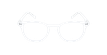 LUNETTES DE VUE FORTY anti-lumière bleue Blanche blanc/blanc - Vue de face