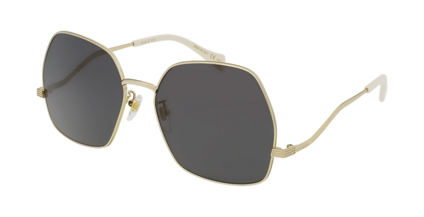 LUNETTES DE SOLEIL femme GG0972S doré - vue de 3/4