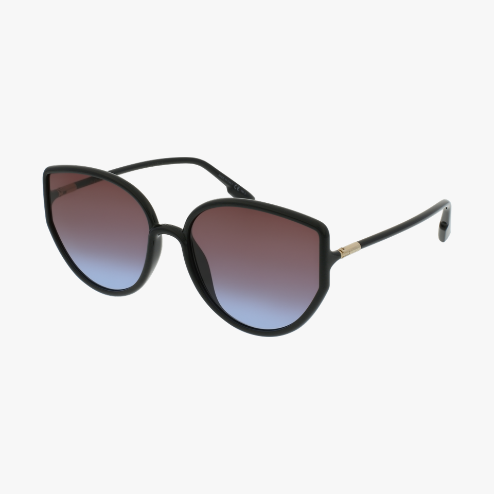 Lunettes de soleil femme SOSTELLAIRE4 noir/bleu - Vue de 3/4