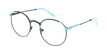 LUNETTES DE VUE femme MELINA noir/turquoise - vue de 3/4