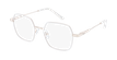LUNETTES DE VUE femme MAGIC LEA blanc/doré - Vue de face