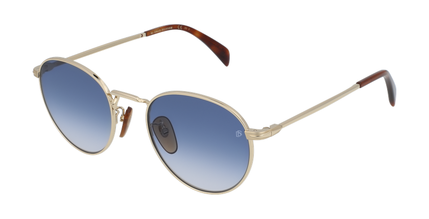 LUNETTES DE SOLEIL homme DB 1005/S doré/bleu / gris - Vue de face